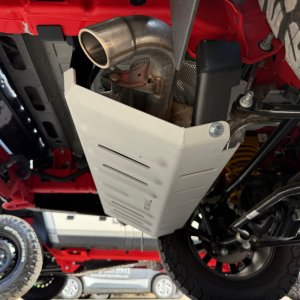 Ineos Quartermaster Skid Plate - Rival 4x4 - Aluminum Exhaust - Aluminum - `24-`26